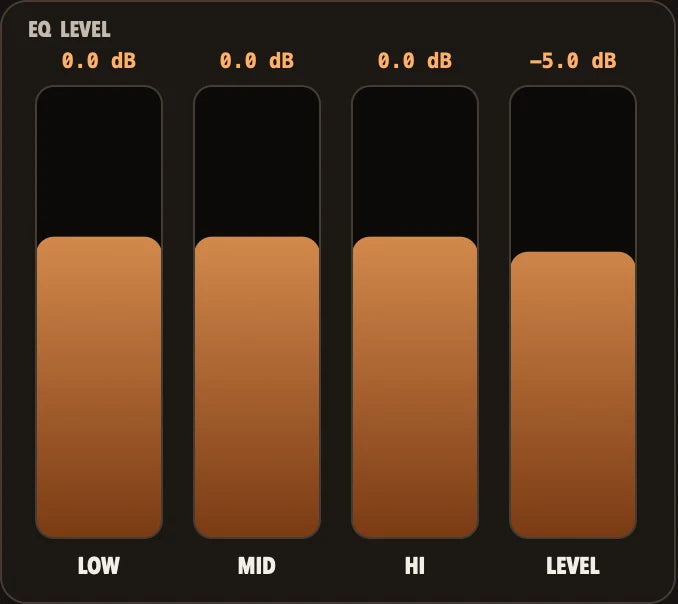 EQ faders