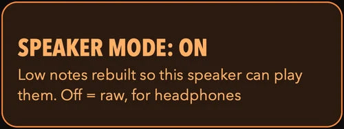 SPEAKER MODE tile