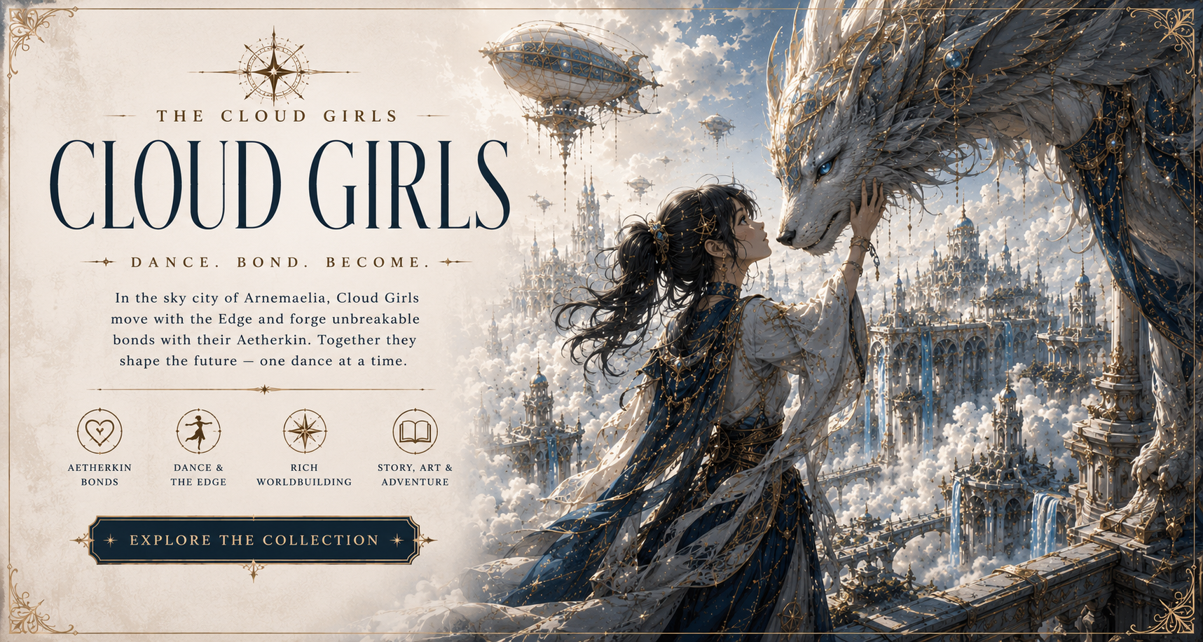 Cloud Girls and an Aetherkin overlooking Arnemaelia