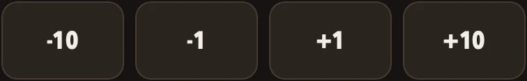 Tempo nudge buttons